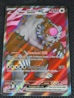 Bloodmoon Ursaluna Ex Pokemon Twilight Masquerade 202/167 Ultra Rare - Image 1