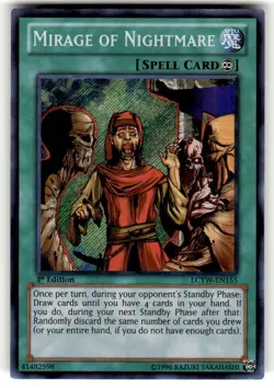 Yugioh Mirage Of Nightmare LCYW-EN155 Secret Rare 1st Ed NM - Image 1