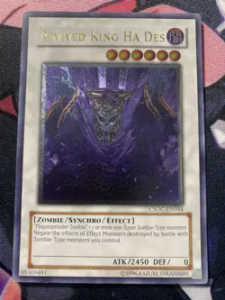 Yu-GI-Oh! Revived King Ha Des (UTR) CSOC-EN044 Crossroads of Chaos Unlimited LP - Image 1