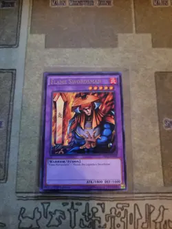 YUGIOH FLAME SWORDSMAN MIL1-EN038 RARE 1ST ED NM ALT ART - Image 1