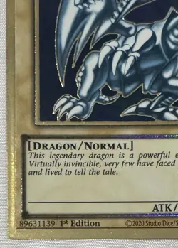 YuGiOh Blue-Eyes White Dragon Gold Rare 1st Edition MAGO-EN001 - Image 5