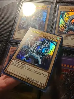 Yu-Gi-Oh! TCG Blue-Eyes White Dragon LOB-en001 [Text Shift Misprint] - Image 2
