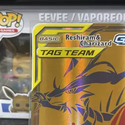 Pokemon Card English Reshiram & Charizard GX Promo SM247 Jumbo Card 2021 #1 - Image 2