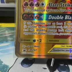 Pokemon Card English Reshiram & Charizard GX Promo SM247 Jumbo Card 2021 #1 - Image 5