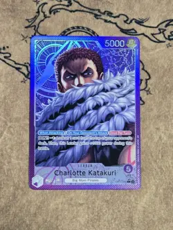 One Piece Card Game Charlotte Katakuri Alt Art OP11-062 Leader Rare NM English - Image 1