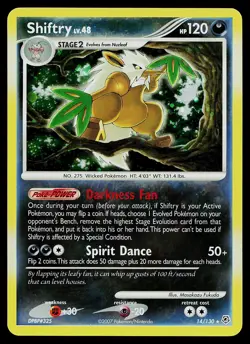 Pokemon Card - Shiftry Diamond and Pearl 14/130 Holo Rare - Image 1