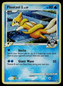 Pokemon Card - Floatzel GL Rising Rivals 4/111 Holo Rare - Image 1