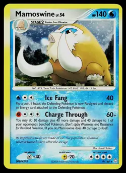 Pokemon Card - Mamoswine Legends Awakened 9/146 Holo Rare - Image 1