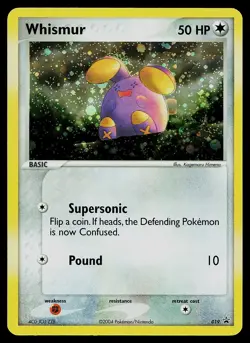 Pokemon Card - Whismur Nintendo Promo 019 Holo - Image 1