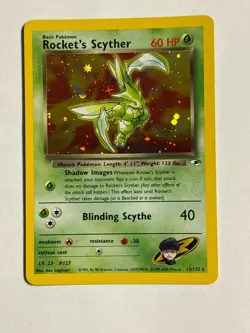 Rocket's Scyther 013/132 Gym Heroes Holo Pokemon Card - Image 1