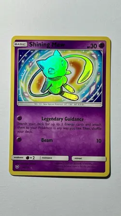Pokemon Shining Mew 40/73 Shining Legends Holo Rare Card Near Mint Condition - Image 1