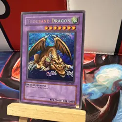 Yugioh Thousand Dragon MRD-143 Unlimited Secret Rare Card NM + BONUS HOLO - Image 1