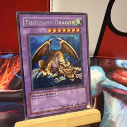 Yugioh Thousand Dragon MRD-143 Unlimited Secret Rare Card NM + BONUS HOLO - Image 2