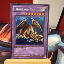Yugioh Thousand Dragon MRD-143 Unlimited Secret Rare Card NM + BONUS HOLO - Image 3