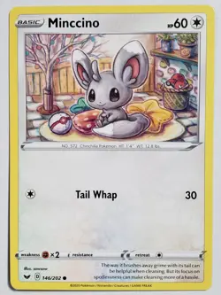 Minccino 146/202 NM B1G1F - Sword Shield Pokemon Card $2 Combined Ship - sowsow - Image 1