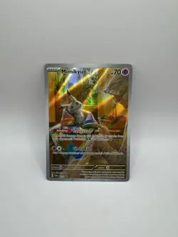 Pokemon Card Mimikyu Promo SVP 075 Paldean Fates Illustration Rare Near Mint - Image 1