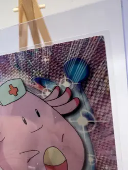 Chansey #113 Topps TV Animation Edition Blue Logo Non Holo Pokemon Card - LP - Image 3