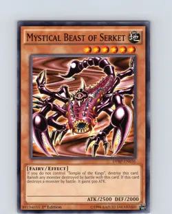 Yu-Gi-Oh TCG Mystical Beast Of Serket DPRP-EN036 1st Edition Common Card NM - Image 1