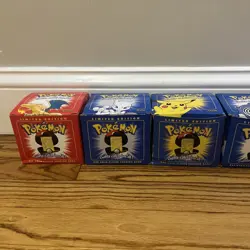 Pokemon 23k Burger King Gold Plated Trading Card Set Blue/Red Box Lot Of 6 - Image 5