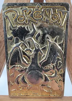 Vintage Pokemon 23K Gold Plated Charizard Trading Card 1999 BK Burger King - Image 2