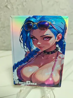 Jinx Trading Card Waifu Goddess Story Anime Girl holo Karte Manga Full Art - Image 1