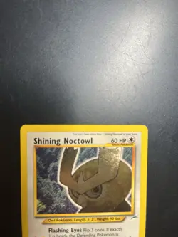 Pokemon TCG Neo Destiny Shining Noctowl Holo Rare Card 110/105 [LP] - Image 4