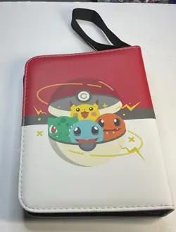 Pokemon-Themed 3-Ring Card Binder & Pages, Pikachu Charmander Squirtle Bulbasaur - Image 3