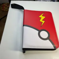 Pokemon-Themed 3-Ring Card Binder & Pages, Pikachu Charmander Squirtle Bulbasaur - Image 1