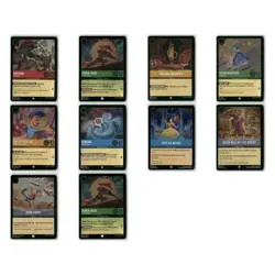 Foil Lot 10 Cards, Shimmering Skies, Disney Lorcana Set 5 Assorted Characters - Image 1
