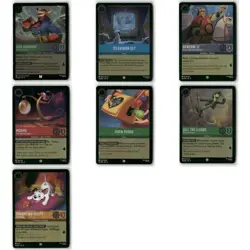 Foil Lot 14 Cards, Reign of Jafar, Disney Lorcana Set 8 Assorted Characters - Image 1