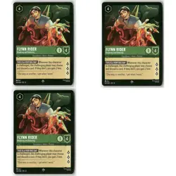 Flynn Rider - Breaking and Entering #102 3 Card Lot Super Rare Disney Lorcana - Image 1