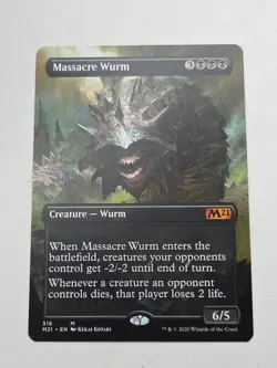 Massacre Wurm (Alternate Art) X1 M21 MTG Core Set 2021 - Image 1