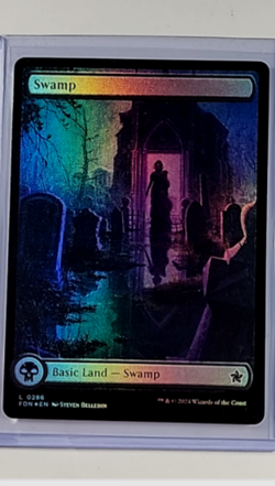 2024 MTG Magic The Gathering FDN Foundations Full Art Foil #286 Swamp - Image 1