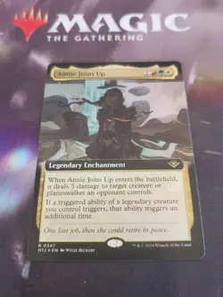 MTG. Annie Joins Up. Foil Borderless. Outlaws of Thunder Junction. Pack Fresh - Image 1