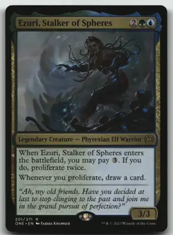 Ezuri, Stalker of Spheres R Phyrexia: All Will Be One 201 LP - Image 1