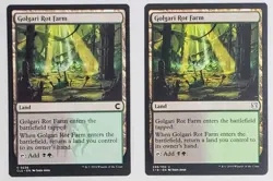 X 2 Golgari Rot Farm NM-M Multi-Color Land Various Sets Magic The Gathering - Image 1