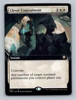 1x Clever Concealment Extended Art (043) Phyrexia One ONC MTG Magic NM - Image 1