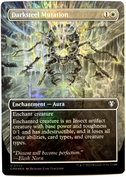 MTG Darksteel Mutation BORDERLESS FOIL Commander Masters 0623 NM - Image 1