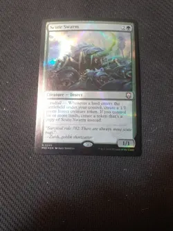 1x RIPPLE FOIL SCUTE SWARM - Commander - MTG - Magic the Gathering - Image 1