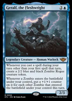 Geralf, the Fleshwright M Foil #50 | OTJ Outlaws of Thunder Junction | MTG - Image 1