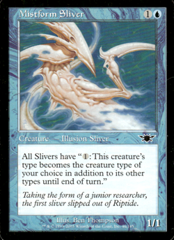 MTG Magic the Gathering Mistform Sliver (46/145) Legions - Image 1