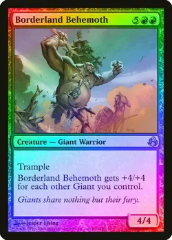 Borderland Behemoth FOIL Morningtide HEAVILY PLD Red Rare MAGIC CARD ABUGames - Image 1