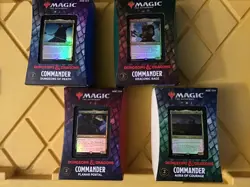 MTG x Dungeons & Dragons Sealed Commander Deck Set of 4 Rage Aura Death Portal - Image 1