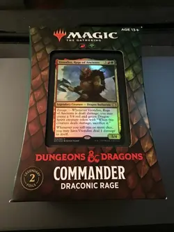 MTG x Dungeons & Dragons Sealed Commander Deck Set of 4 Rage Aura Death Portal - Image 2