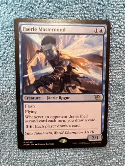 Faerie Mastermind #58 (NM) March of The Machine Magic The Gathering - Image 1