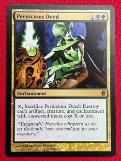 MTG 1X Pernicious Deed X1 Conspiracy Magic - LP - Image 1