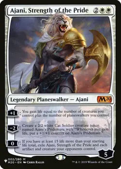 1 x Ajani, Strength of the Pride - Mystery Booster / The List - Light Play - MTG - Image 1