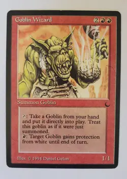 MTG Magic the Gathering Goblin Wizard the Dark LP Light Play condition - Image 1