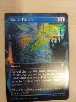 Fact or Fiction (Borderless) Commander Masters Foil - Image 1