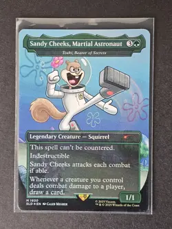 MTG Sandy Cheeks, Martial Astronaut Borderless Foil M 1930 Spongebob Secret Lair - Image 1